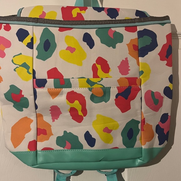 Bags Insulated Designer Cooler Backpack With Multicolored Cheetah